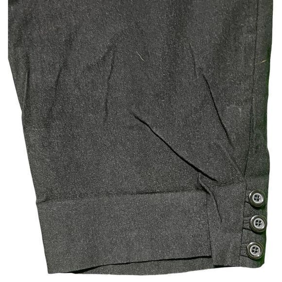 Soho Apparel Ltd. Women's Capri Pants Stretch Pockets Flat Front Black Size‎ 14 - Picture 5 of 5